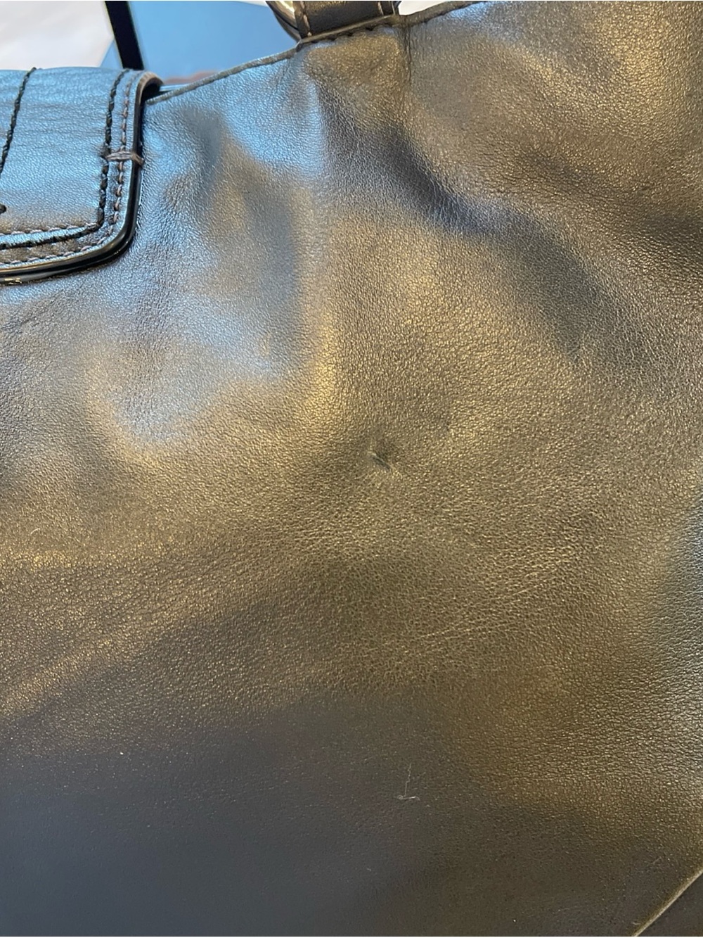Coach Ashley Patent Leather Large Carryall shoulder bag Y2K black silver buckle - Picture 7 of 12